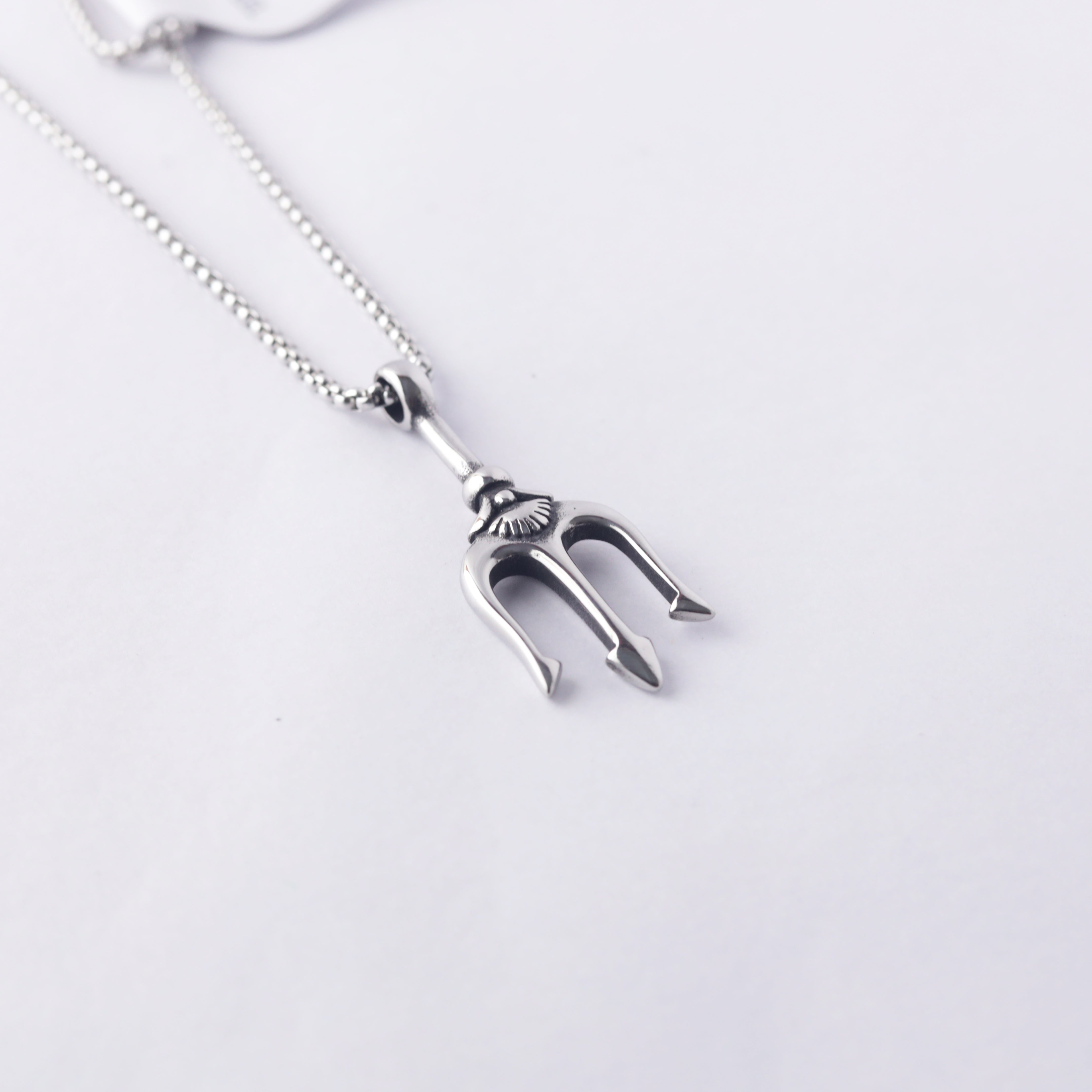 Trident Spear Pendant Necklace