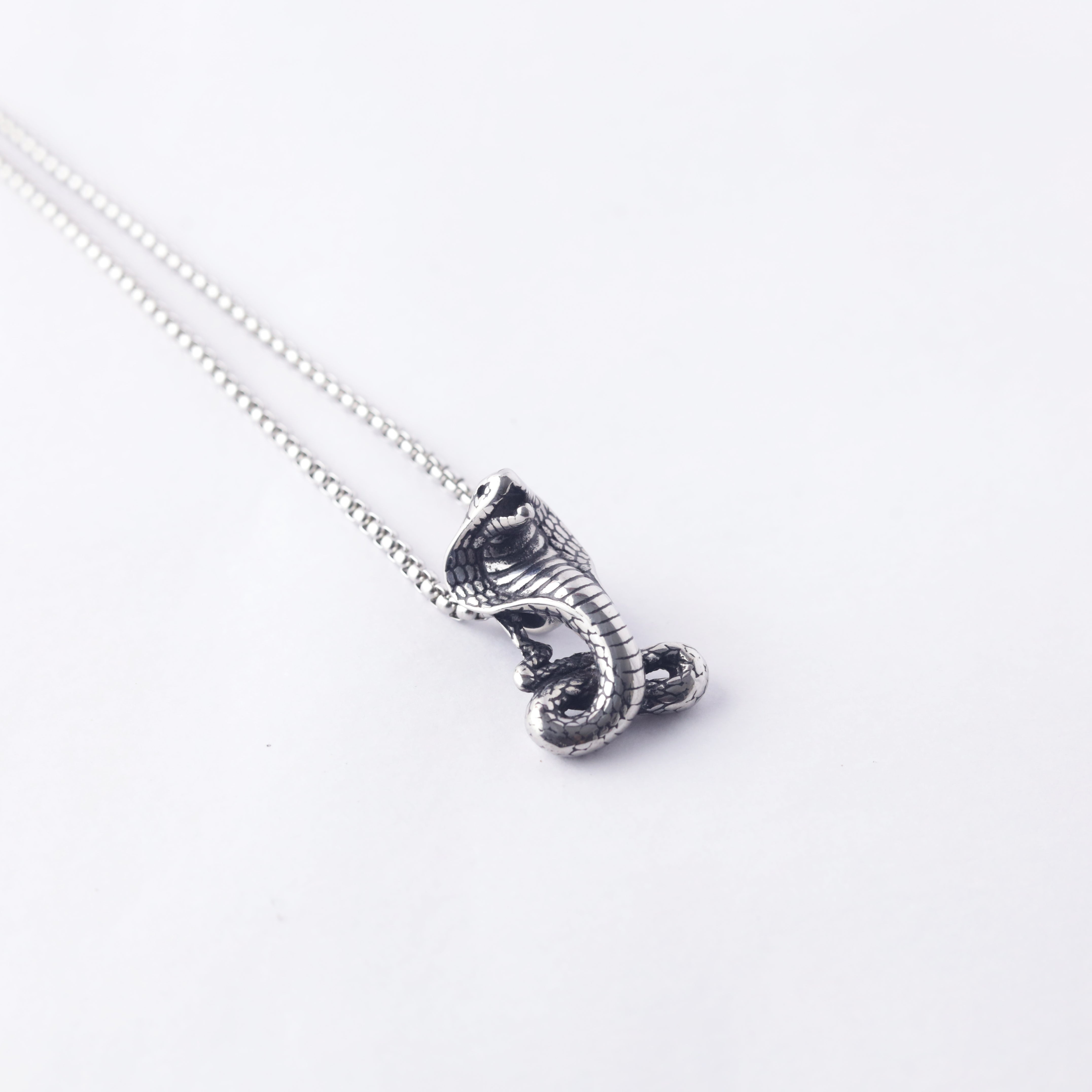 Cobra Snake Pendant Necklace