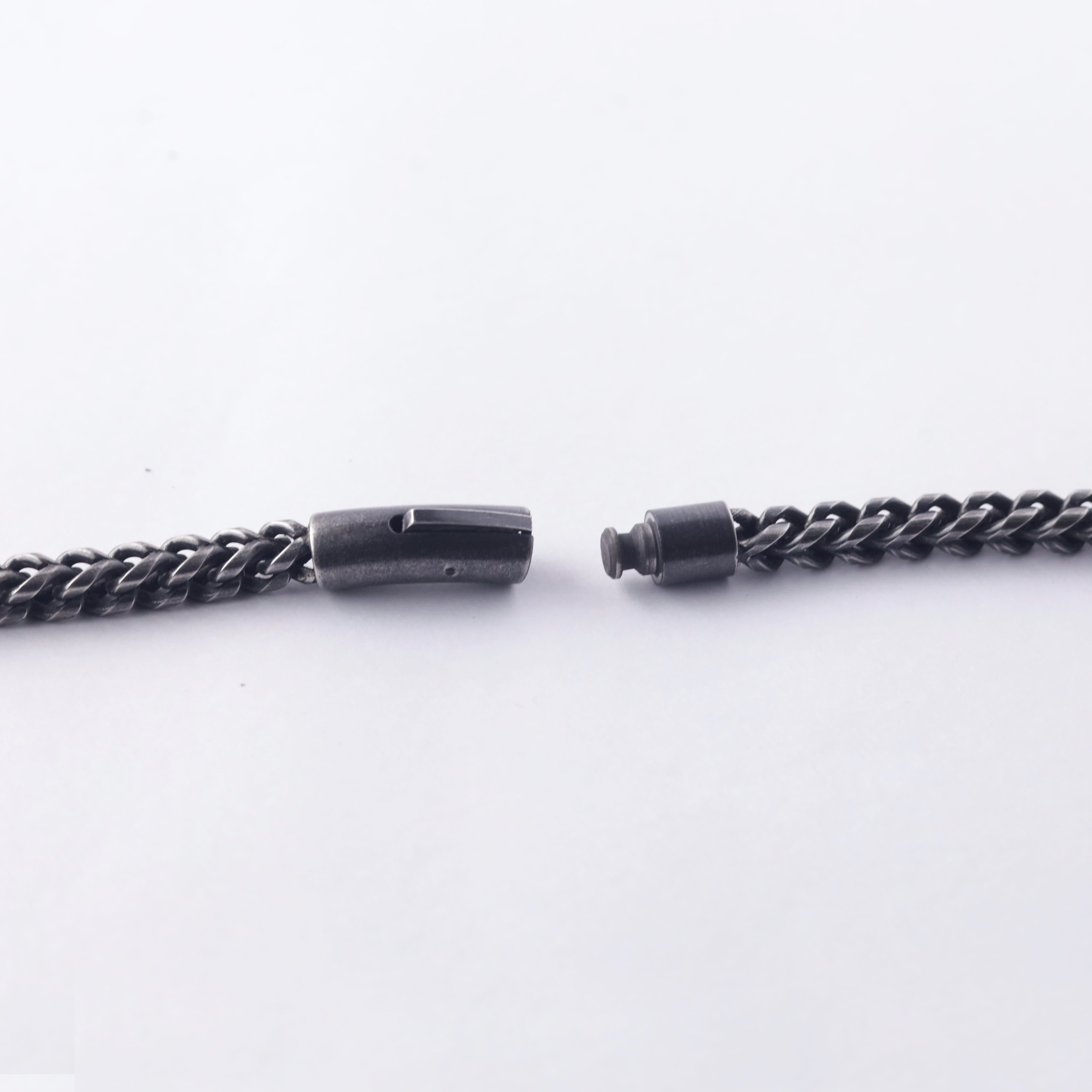 Black Stainless Steel Cuban Chain Necklace