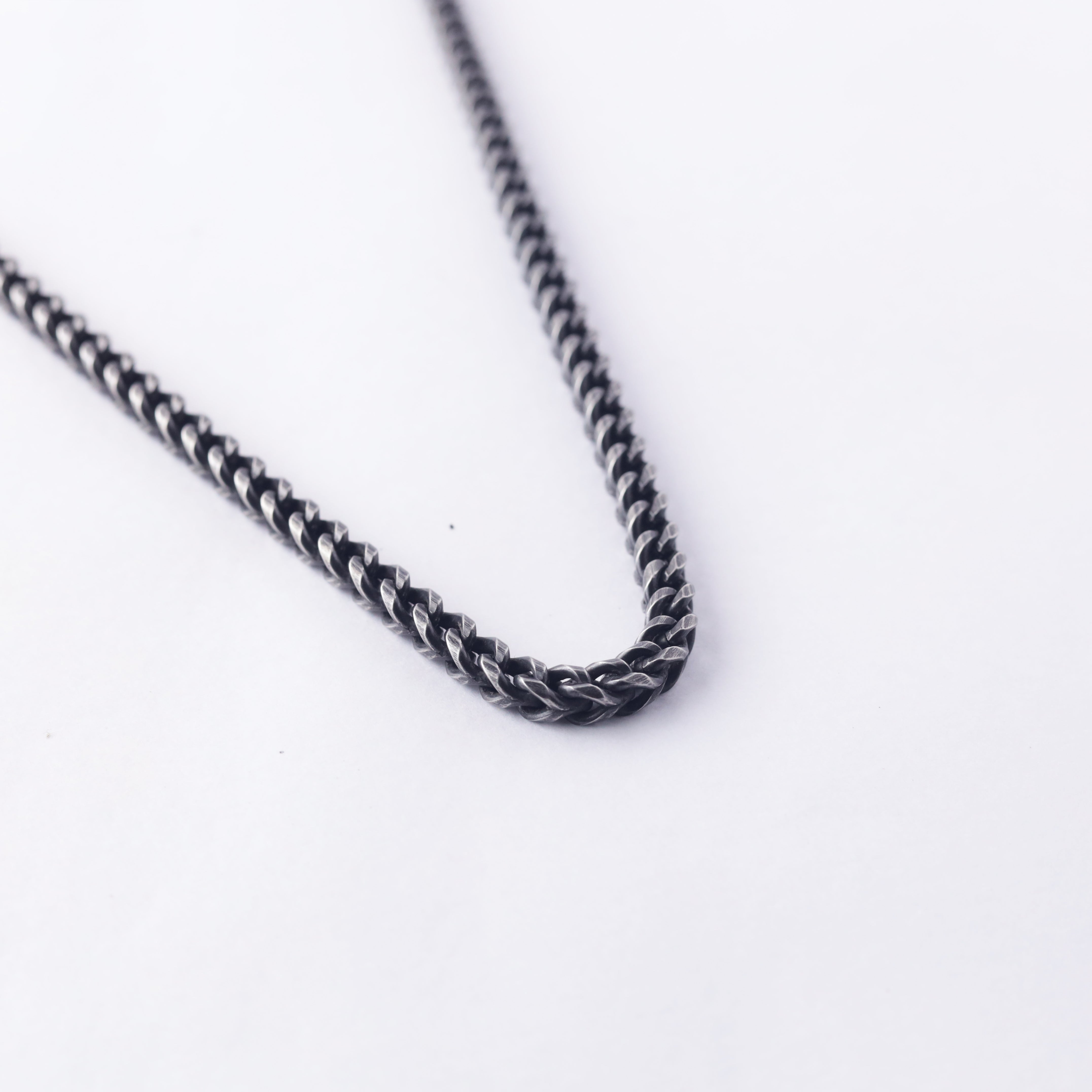 Black Stainless Steel Cuban Chain Necklace