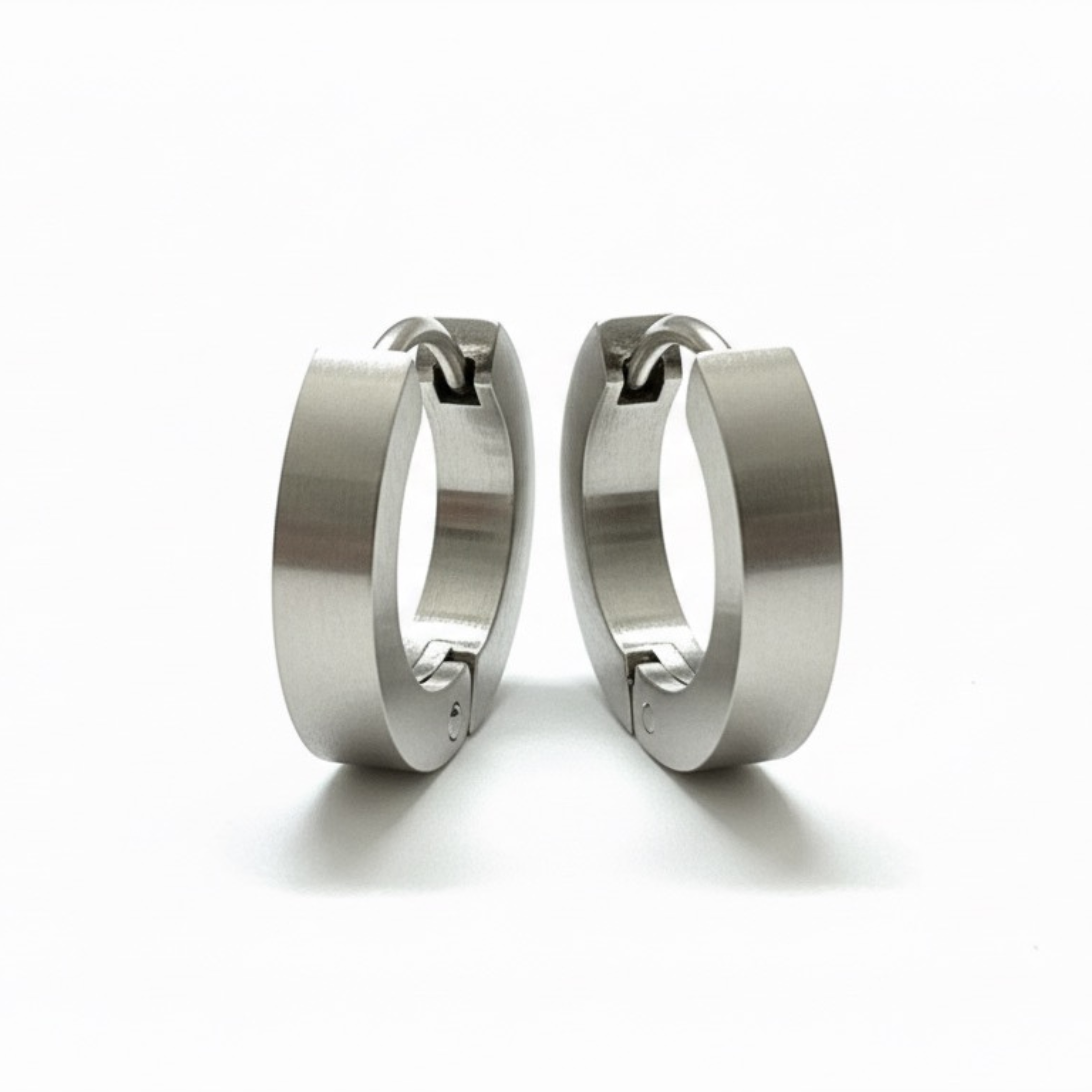 The Element Silver Huggie Hoops