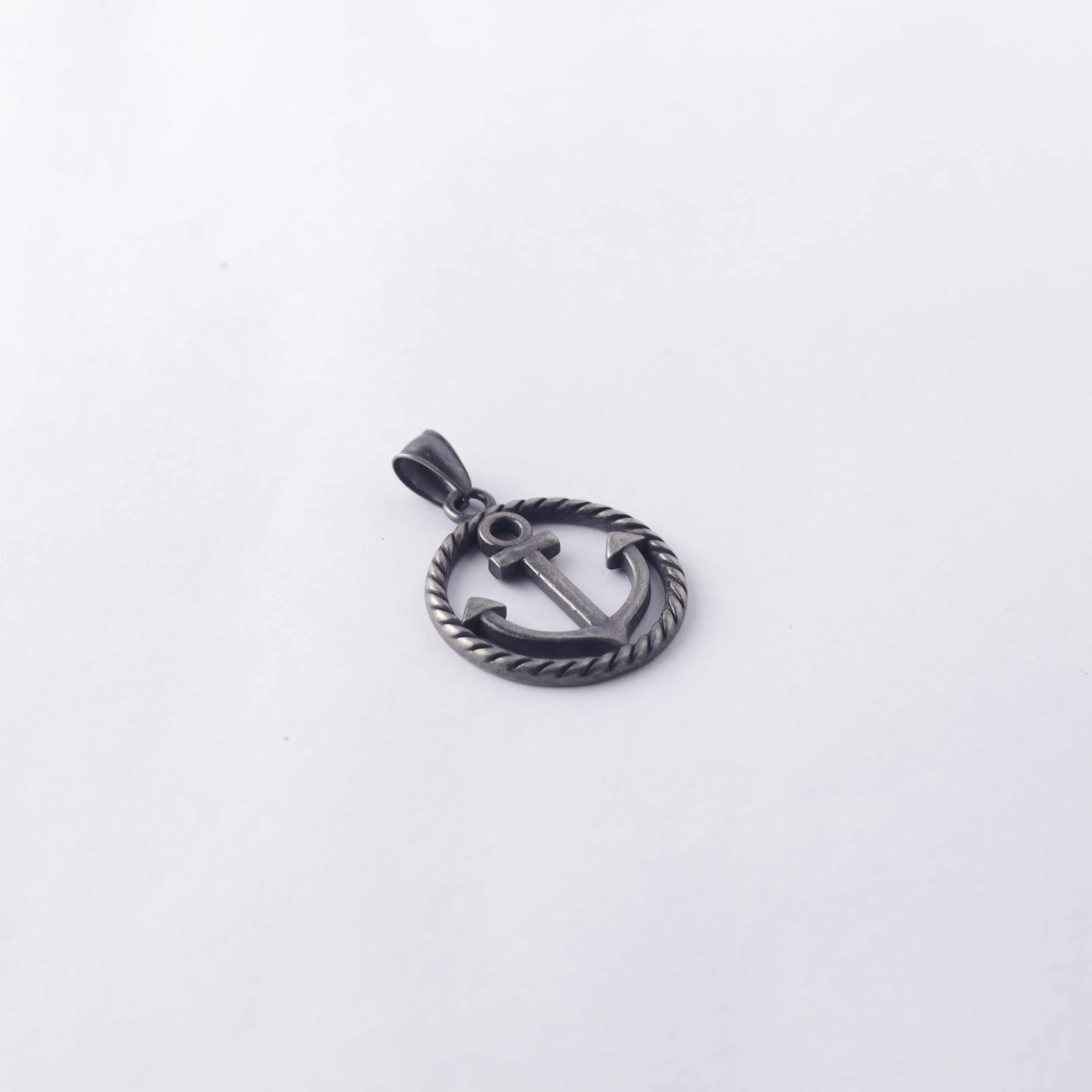 Men’s Stainless Steel Anchor Pendant