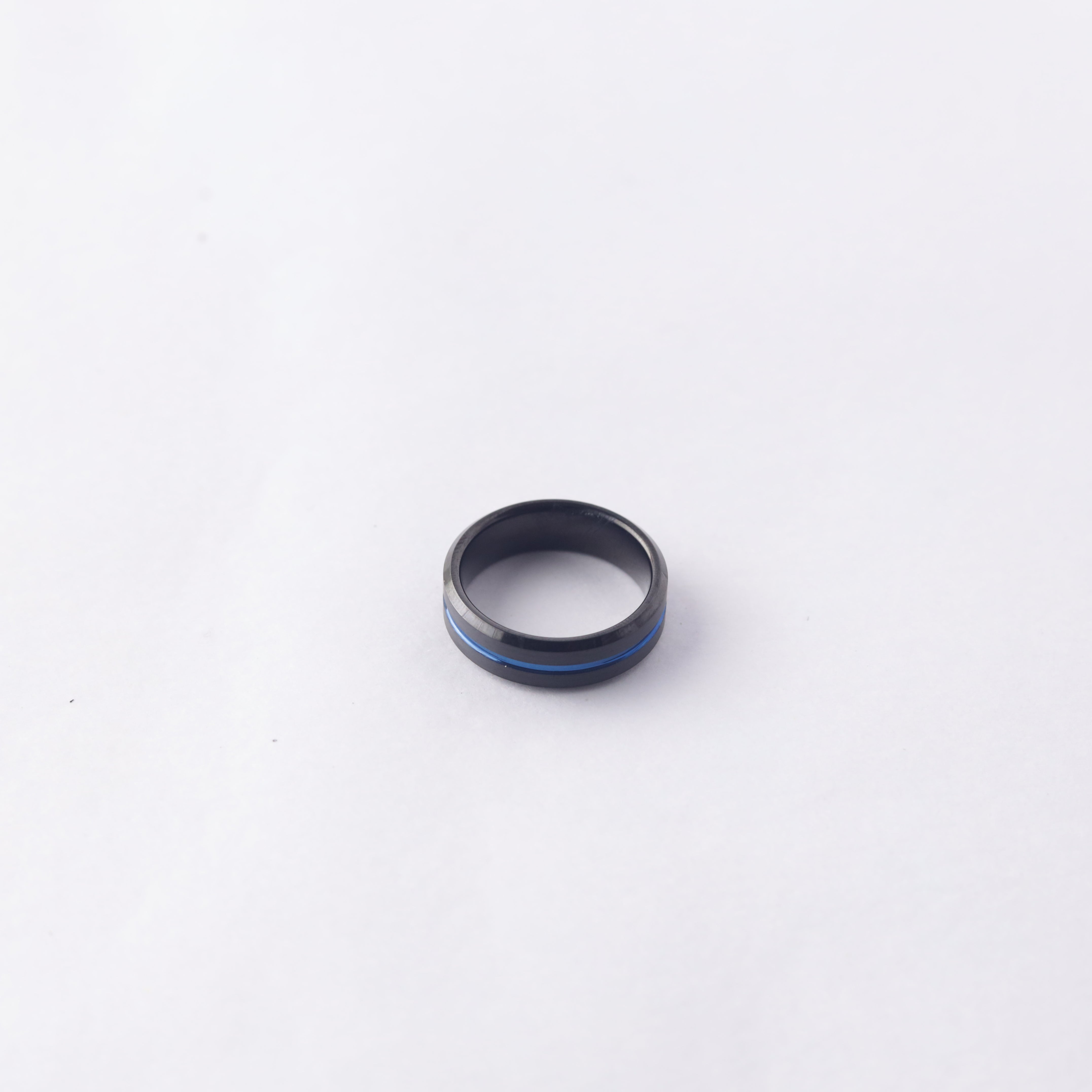 Black with Blue Stripe