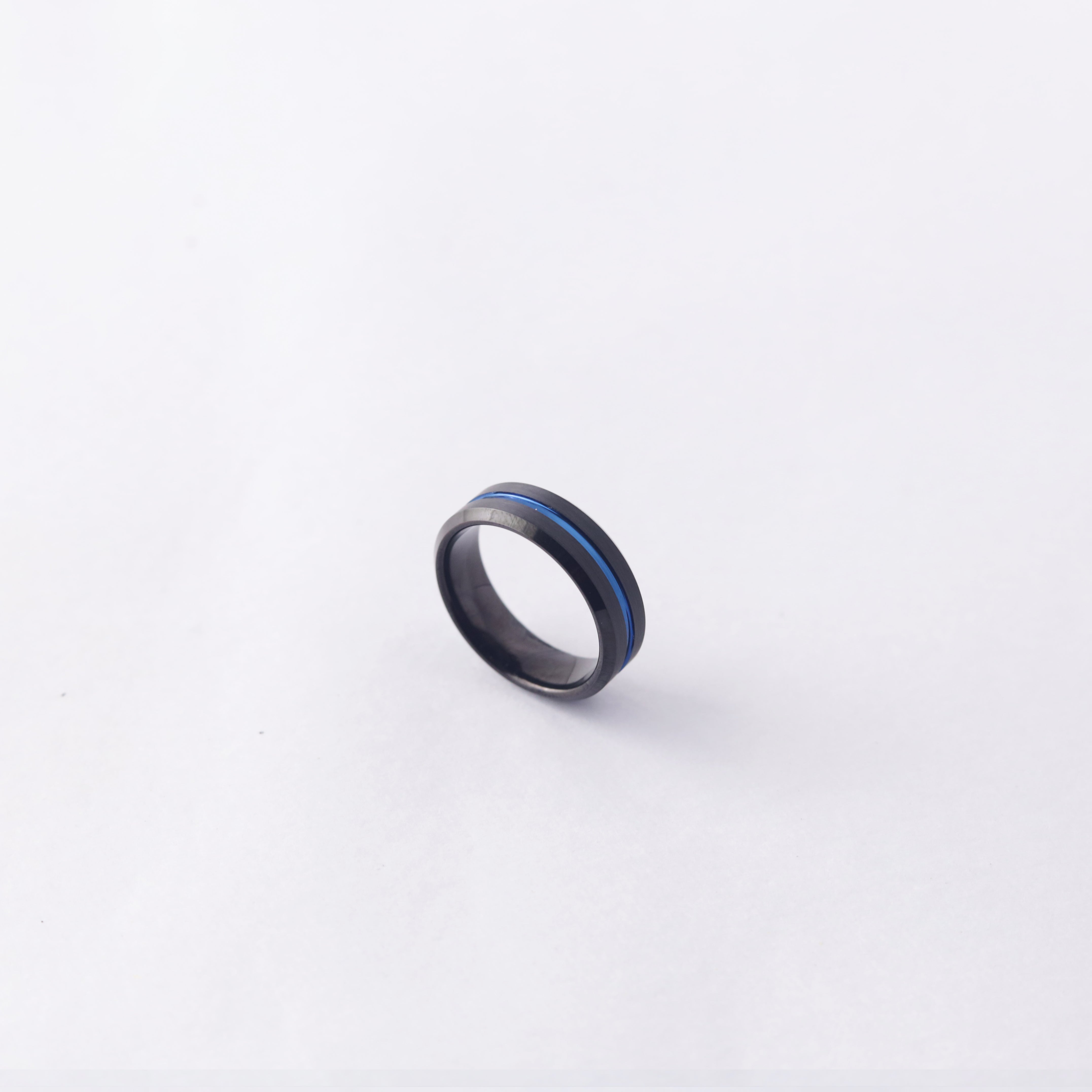 Black with Blue Stripe