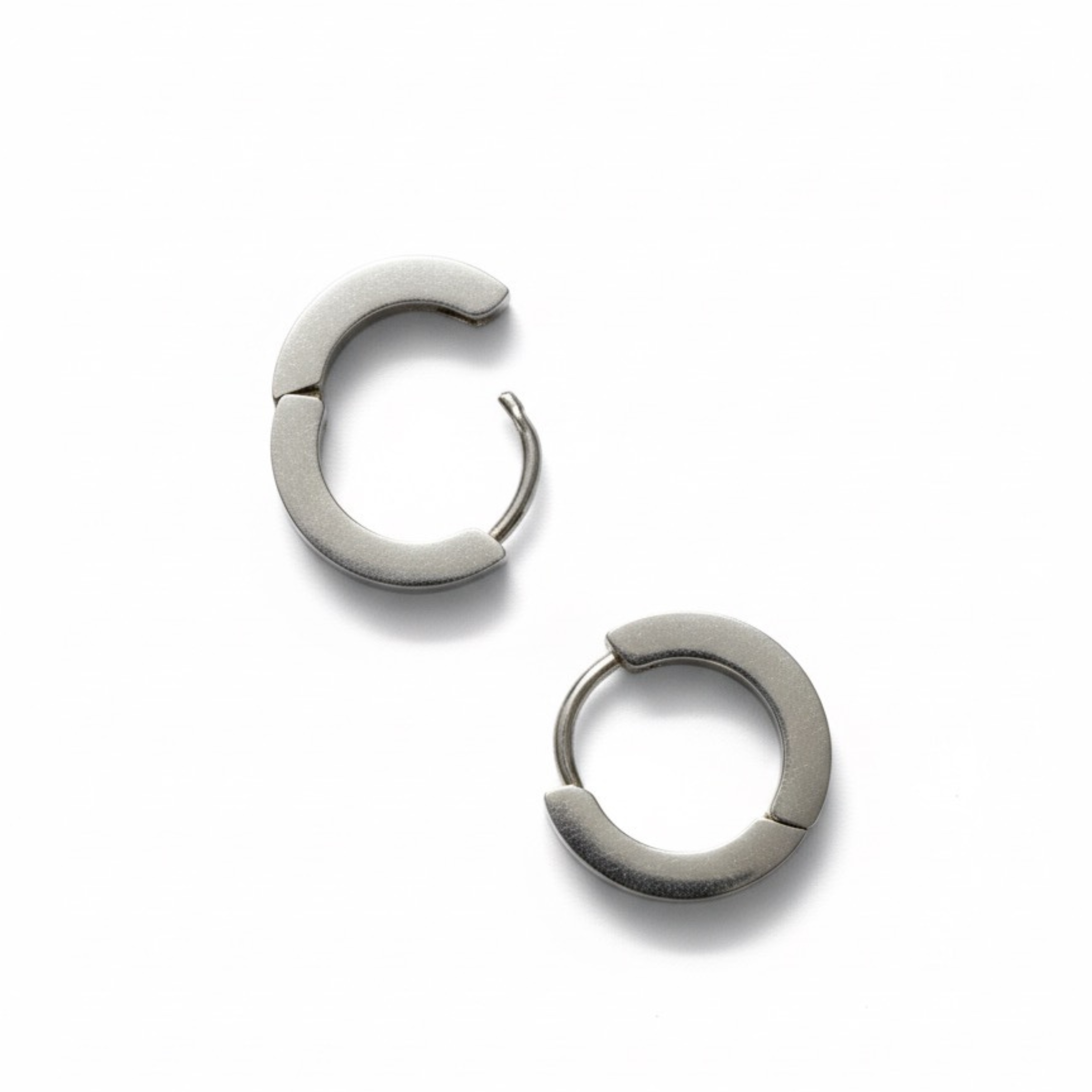 The Element Silver Huggie Hoops