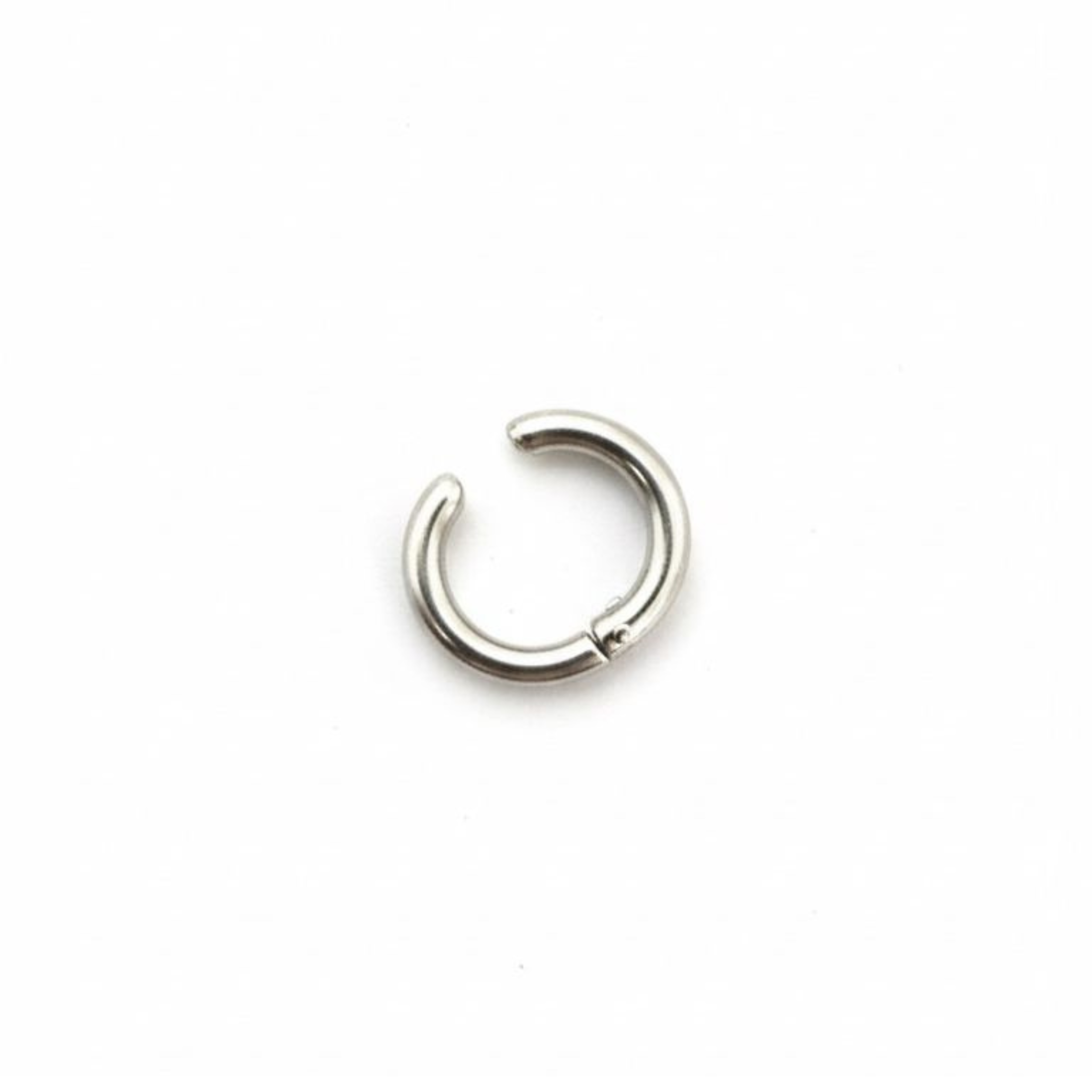 Chunky Hoop Earrings — Silver