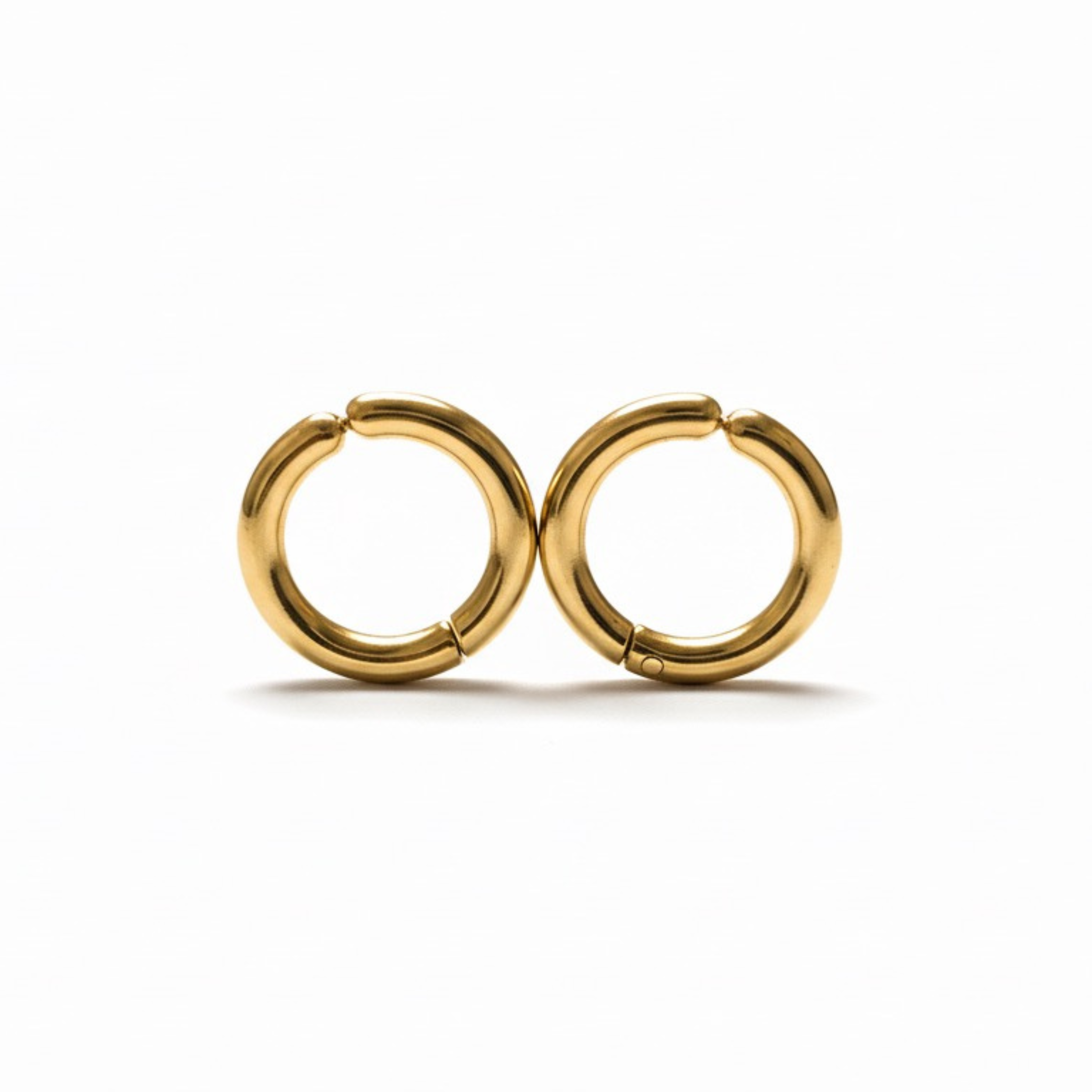 Chunky Hoop Earrings — Gold