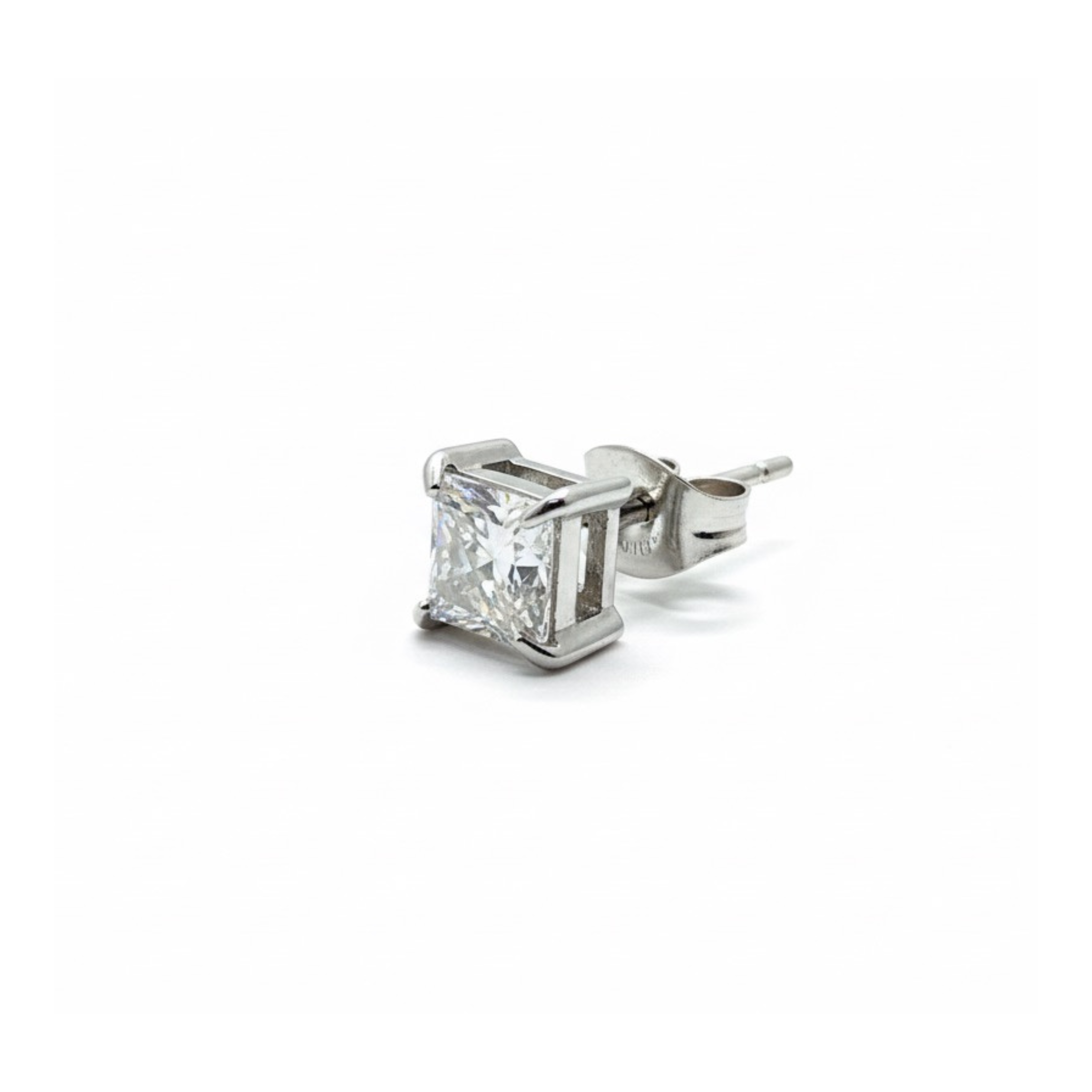 Classic Square Studs - Silver